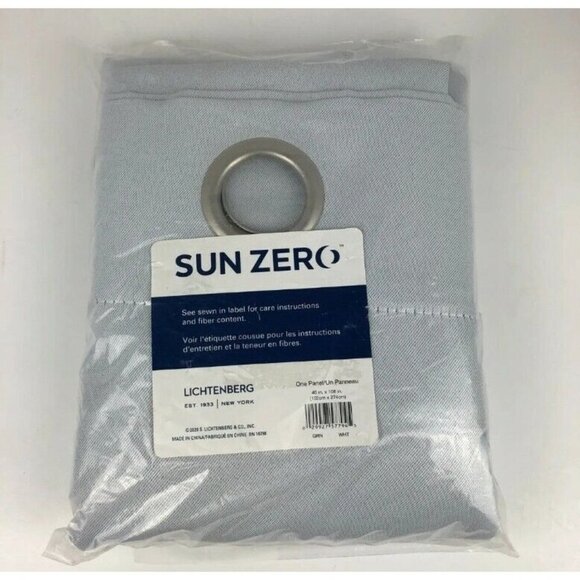 New Curtain Panel One Blackout Grommet Top Kenneth Sun Zero Off White 40" x 108" - Picture 1 of 6